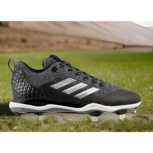 Adidas Power Alley 5 MLB Baseball Softball Cleats Black Gray NEW Mens 11.5